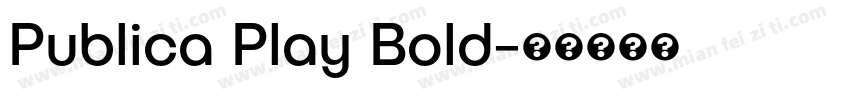 Publica Play Bold字体转换